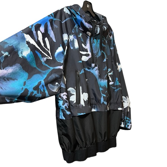 Ivy Park Ink Cloud Hoodie Pullover Oversized Windbreaker Track Jacket - Picture 4 of 11